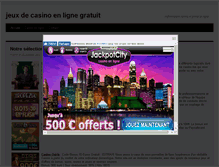 Tablet Screenshot of jeux7casino.com